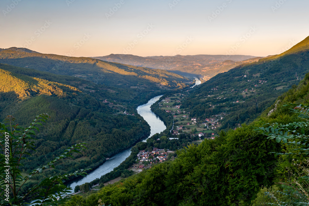 Viewpoint on the river Drina