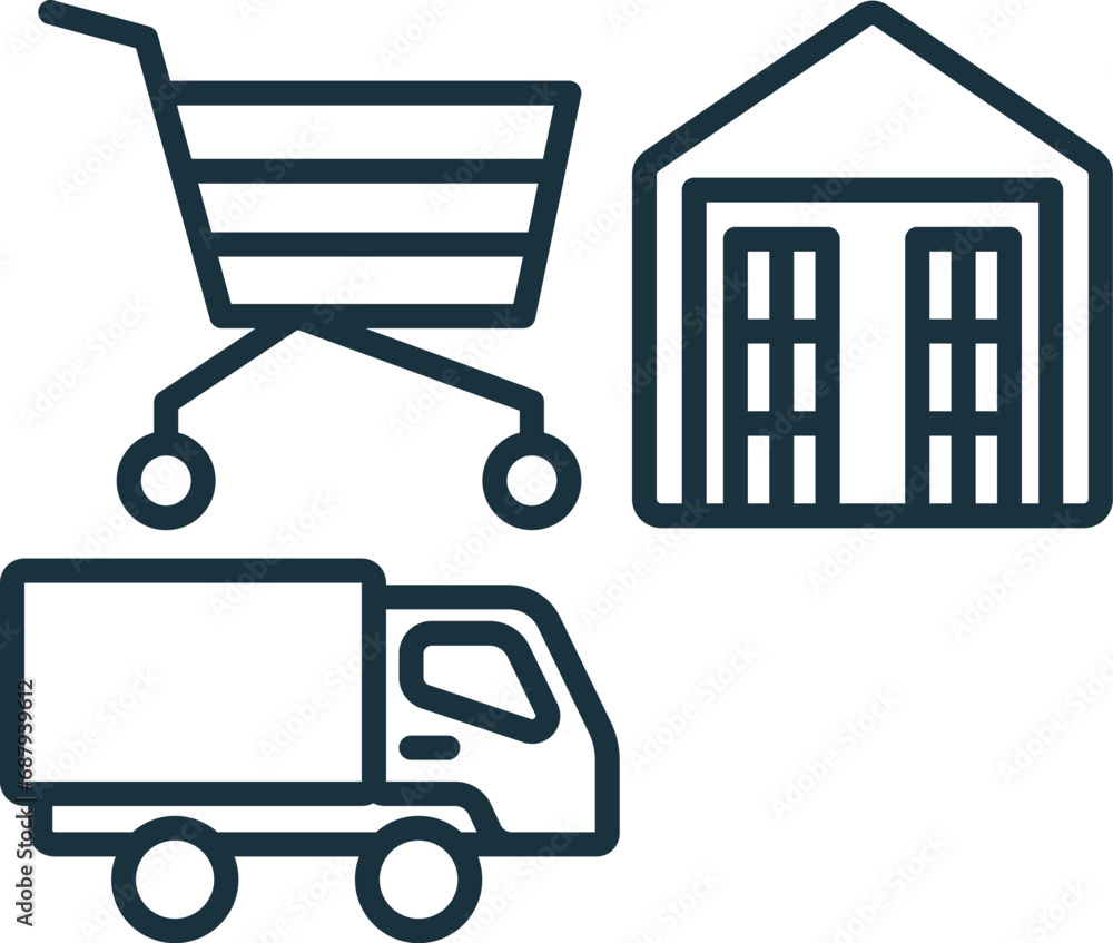 4pl outline icon. Monochrome simple sign from logistics collection. 4pl icon for logo, templates, web design and infographics. 4pl outline icon. Monochrome simple sign from logistics collection. 4pl icon for logo, templates, web design and infographics.