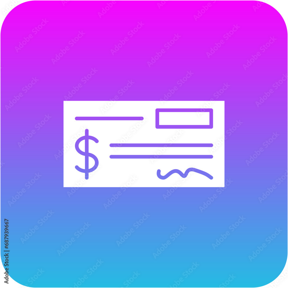 Cheque Icon Cheque Icon