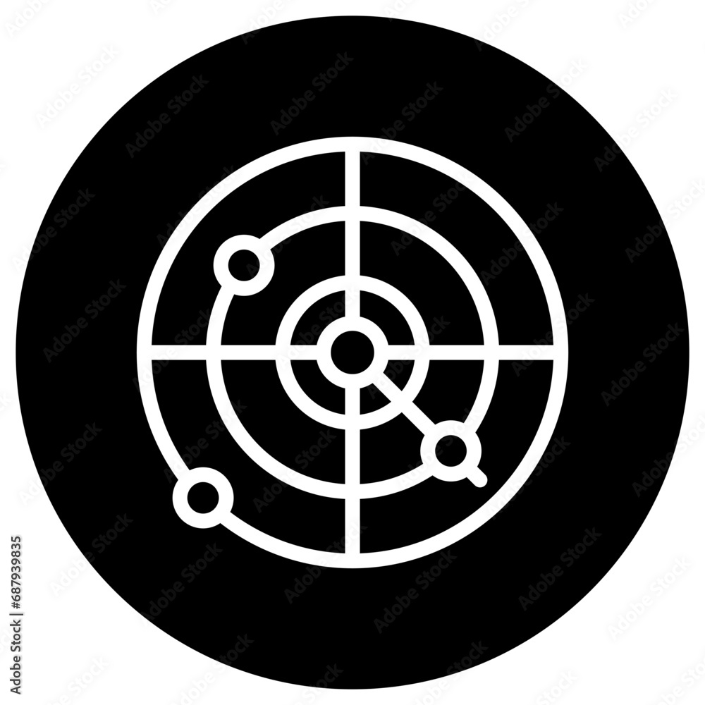 Radar Vector Icon Design Illustration Radar Vector Icon Design Illustration