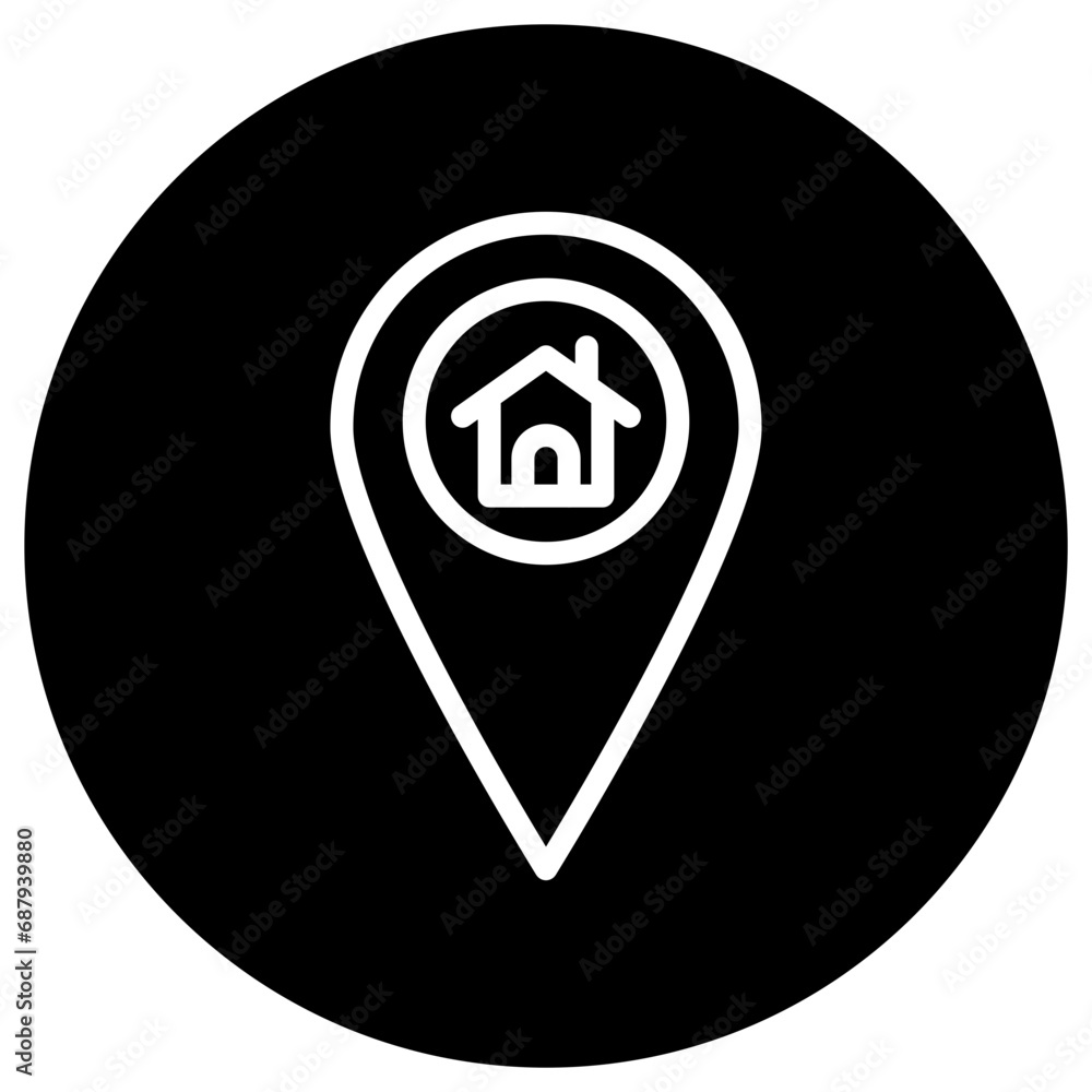 Home Location Vector Icon Design Illustration Home Location Vector Icon Design Illustration