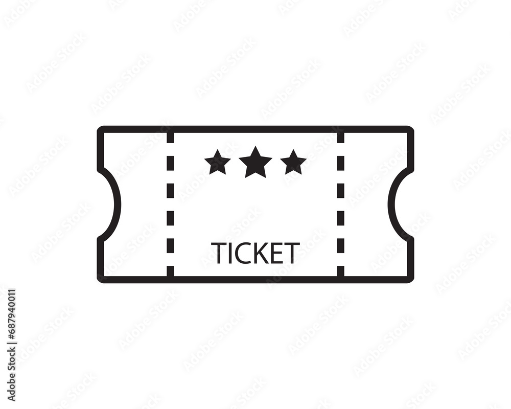 Travel ticket flight vector icon isolated illustration Travel ticket flight vector icon isolated illustration
