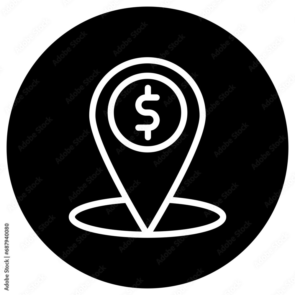 Atm location Vector Icon Design Illustration Atm location Vector Icon Design Illustration