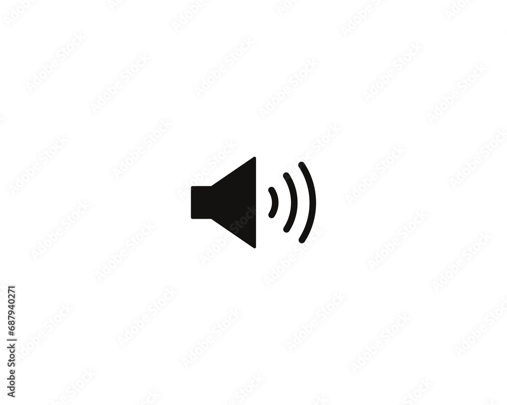 Volume icon vector symbol illustration isolated. Volume icon vector symbol illustration isolated.