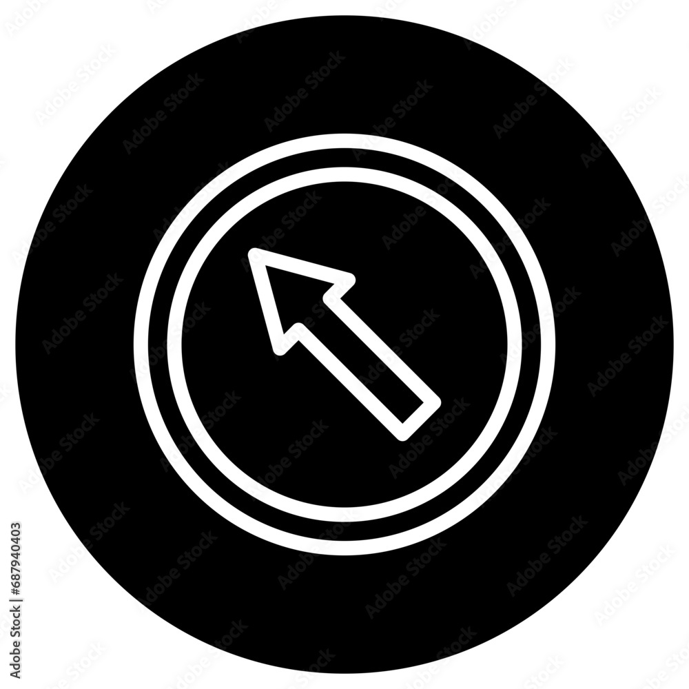 Upper left Vector Icon Design Illustration Upper left Vector Icon Design Illustration