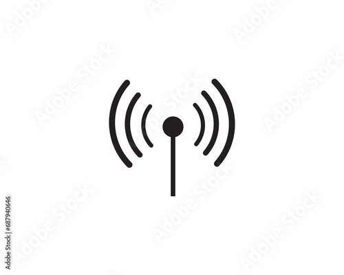 Wifi signal icon vector symbol design illustration 