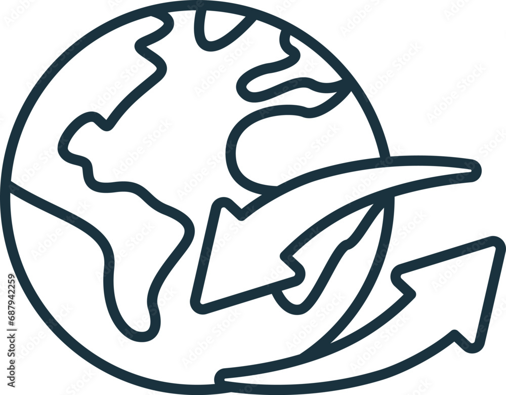 Import export outline icon. Monochrome simple sign from logistics collection. Import export icon for logo, templates, web design and infographics. Import export outline icon. Monochrome simple sign from logistics collection. Import export icon for logo, templates, web design and infographics.