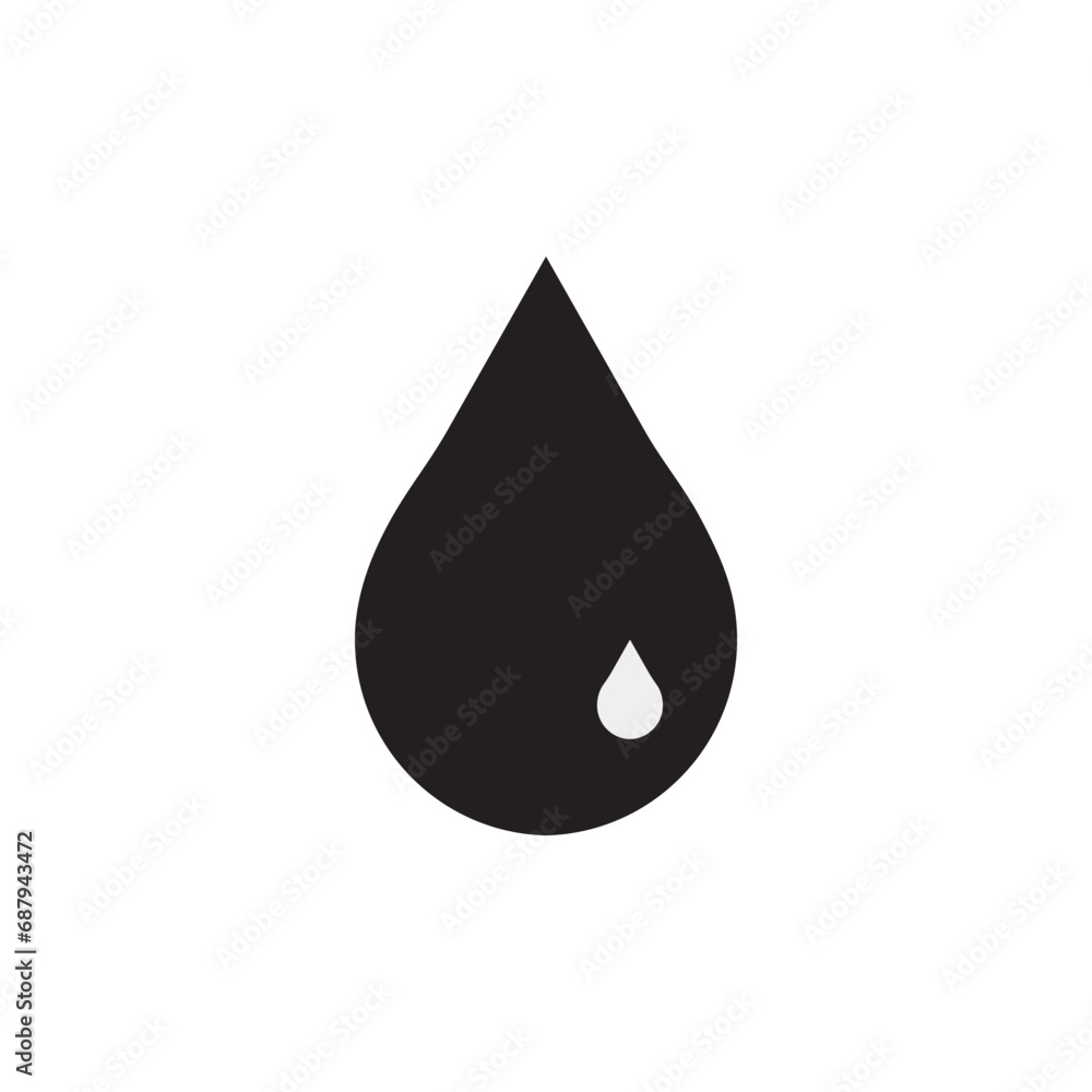 Water Drop Icon. Vector rain drop icon. Water Drop Icon. Vector rain drop icon.