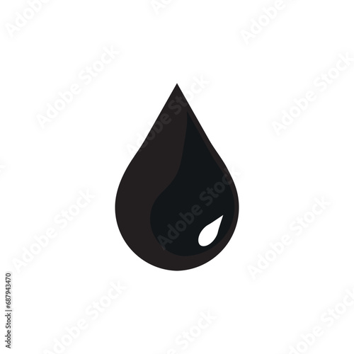 Water Drop Icon. Vector rain drop icon.