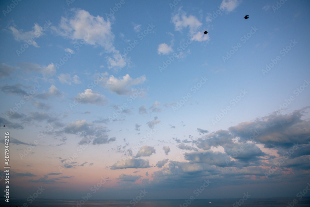 custom made wallpaper toronto digitalBeautiful landscape with the sea and the rising sun, wide angle