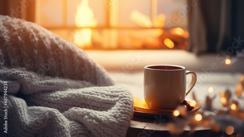 Coffee in a cozy winter setting © Krtola 