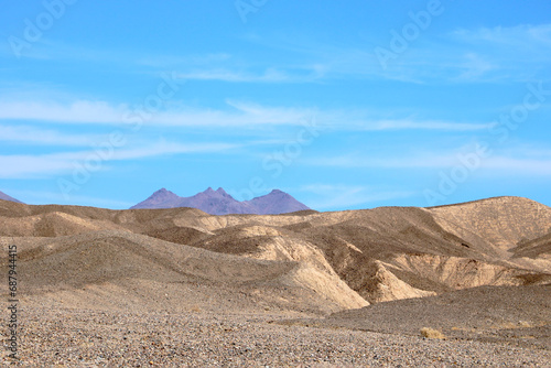 Beautiful picturesque mountains in the desert in America.