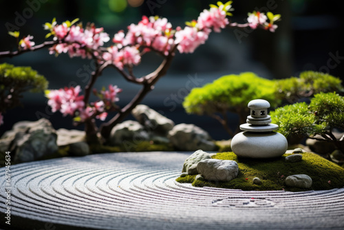 Serene Zen Garden with Tranquil Elements