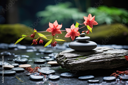 Serene Zen Garden with Tranquil Elements