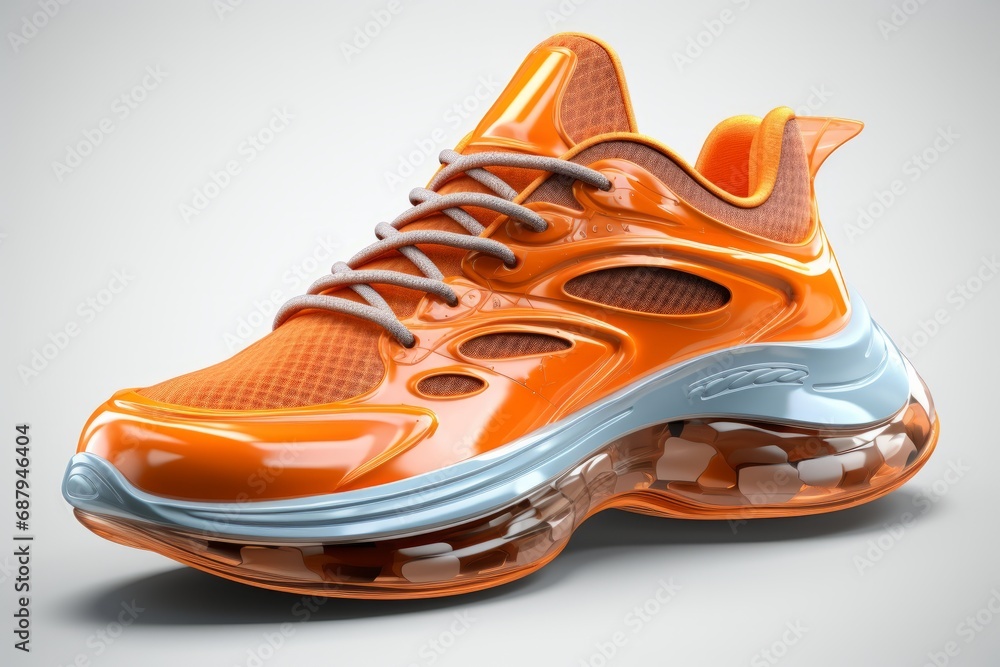 sneakers with a transparent sole, on an isolated transparent background, Generative AI sneakers with a transparent sole, on an isolated transparent background, Generative AI