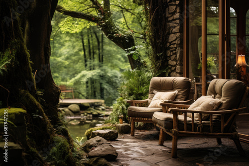 Tranquil Outdoor Retreat in Natural Surroundings © MyPixelArtStudios