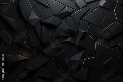 Ai abstract black stone background artificial intelligence photo