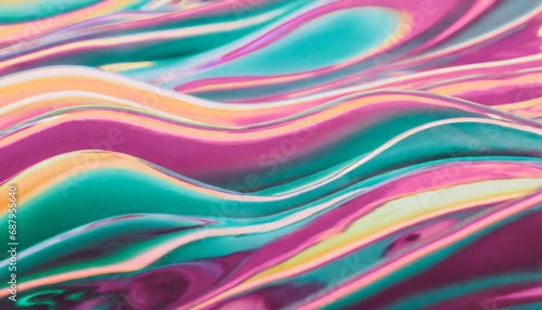 holographic neon background colorful psychedelic abstract pastel color waves for background