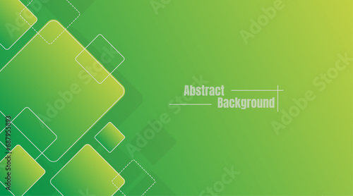 green yellow gradation square abstract background