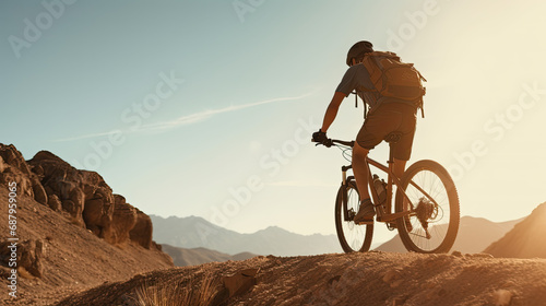 Mountain Cycling. A Travel and Vacation Lifestyle Adventure