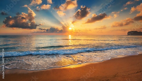 beautiful sunrise over the sea © Nichole