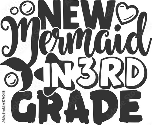 New Mermaid In 3rd Grade - Third Grade Illustration