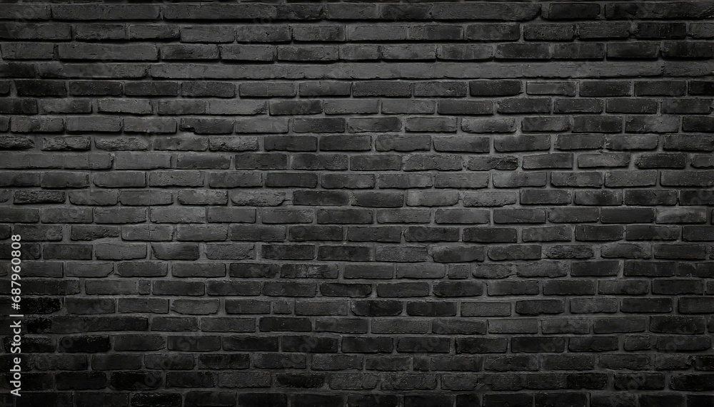 the black wall surface uses a lot of bricks or old black brick wall abstract pattern put together beautifully dark background