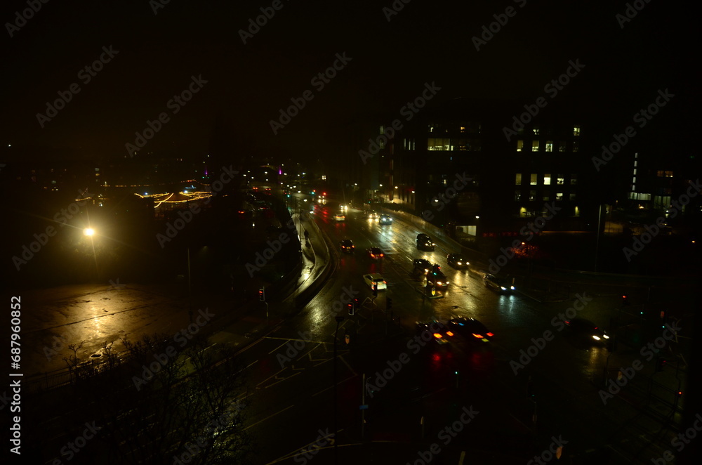 Peterborough Roads at Night