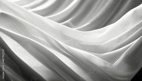 abstract background on abstract white waves wave from curtain white wave background