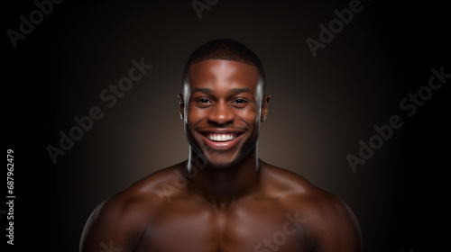Man bodybuilder. Fitness model. 