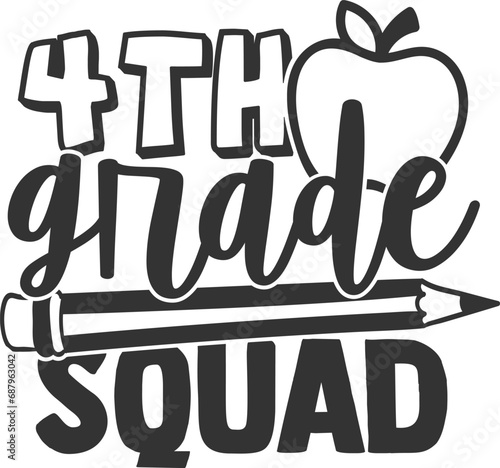 4th Grade Squad - Fourth Grade Illustration