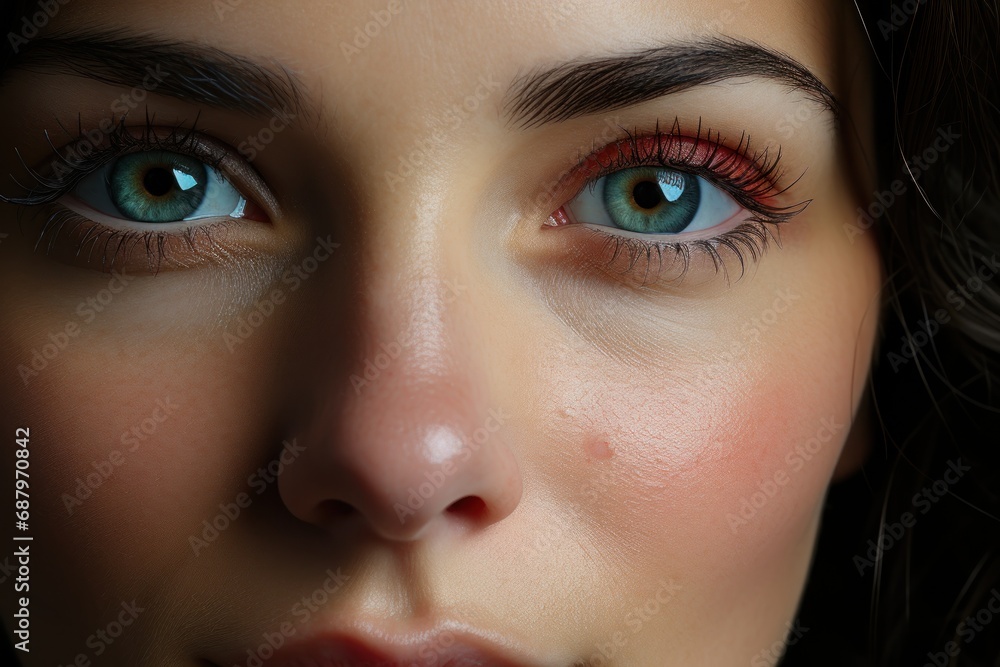 Fototapeta premium close up portrait of a woman with clear skin