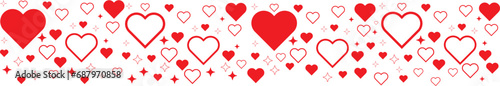  Valentines Day Background banner  border isolated vector illustration design