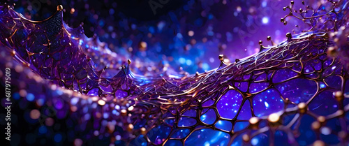 Sciencetific 3D Abstract Art Background photo