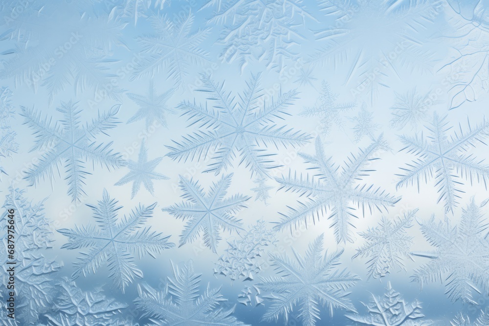 Beautiful frost pattern on a window Beautiful frost pattern on a window