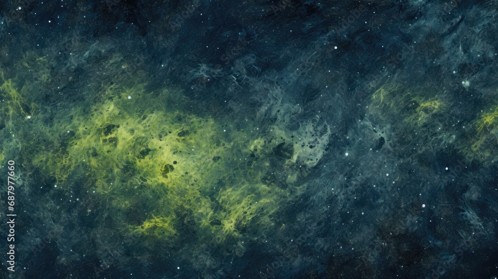Astral Nomad Voyager Background Style in the Colors: Green and Midnight Blue - Blue Green Wallpaper Astral Space Nomad Voyager Texture created with Generative AI Technology