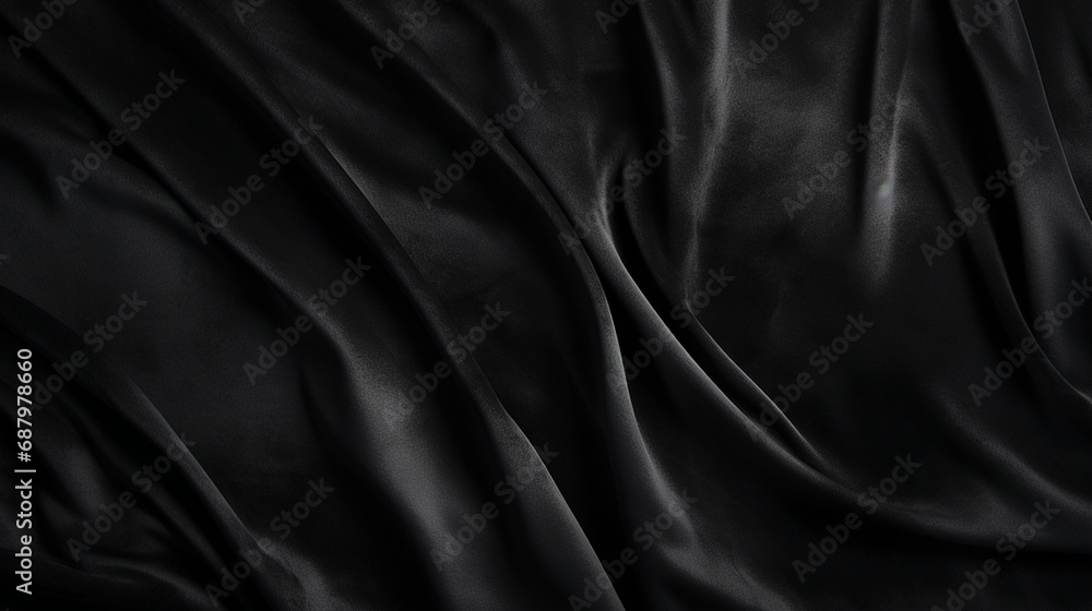Fond texturé comme un drap satiné, de soie. Couleur noir, sombre, élégant. Fond pour conception et création graphique. Fond texturé comme un drap satiné, de soie. Couleur noir, sombre, élégant. Fond pour conception et création graphique.