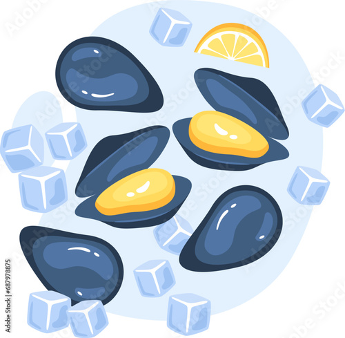 Oysters On Ice Seafood