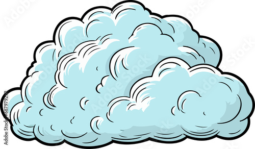 Cloud clipart design illustration