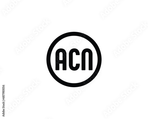 ACN logo design vector template