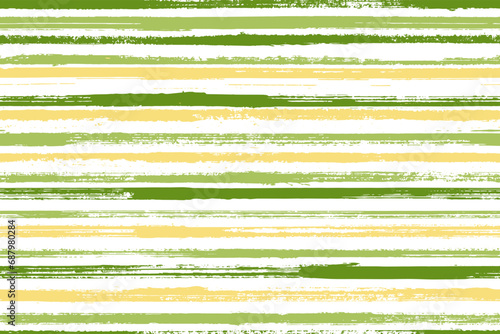 Pain hand drawn parallel lines vector seamless pattern. Abstract serape ethni...