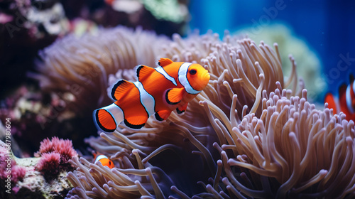 A group of clown fish