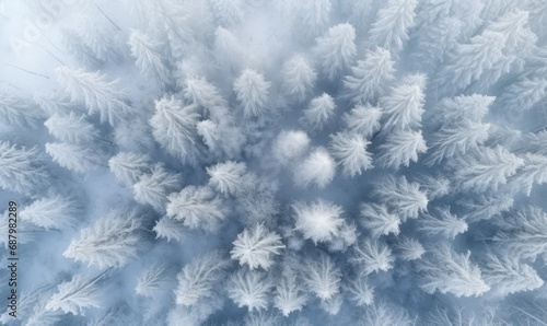 A Serene Winter Wonderland with a Bird's Eye View © uhdenis