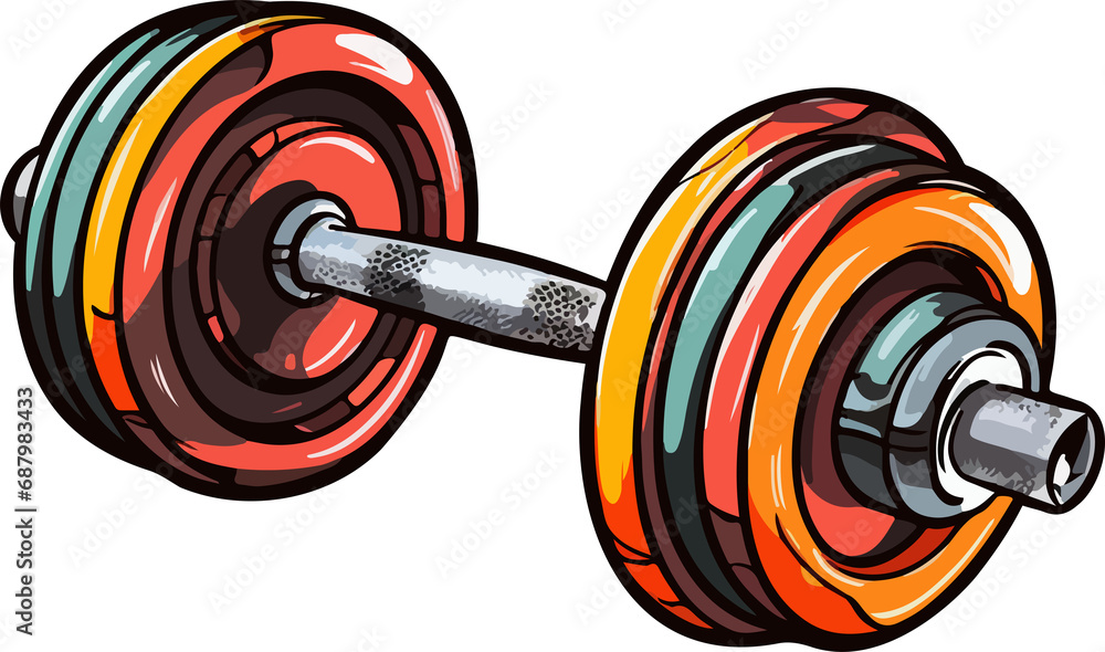 Dumbbell clipart design illustration Stock Photo | Adobe Stock