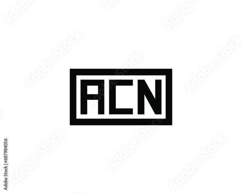 ACN logo design vector template