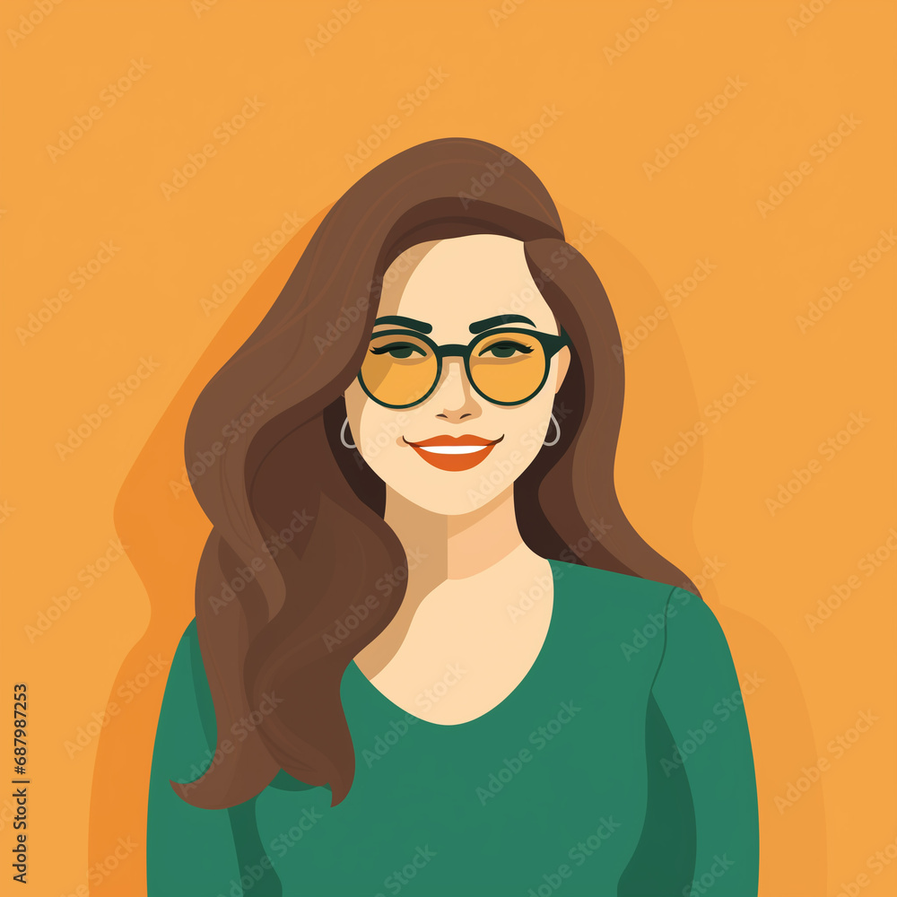 woman with golden glasses woman with golden glasses