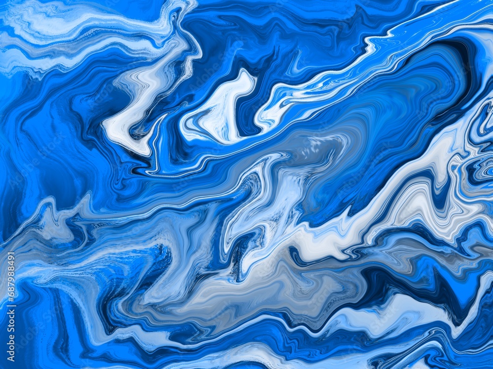 Blue Abstract Liquid Ink Background Blue Abstract Liquid Ink Background