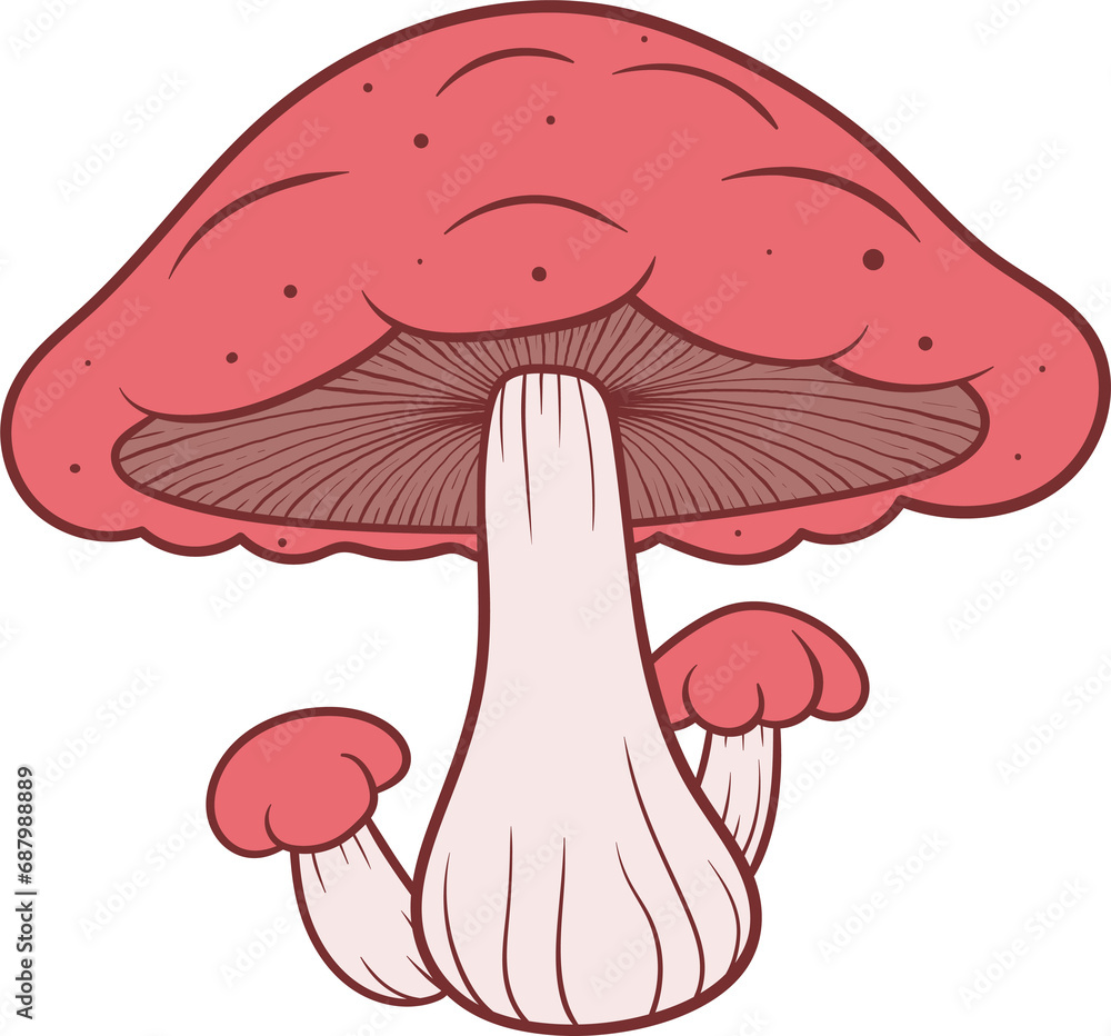 Mushroom clipart design illustration