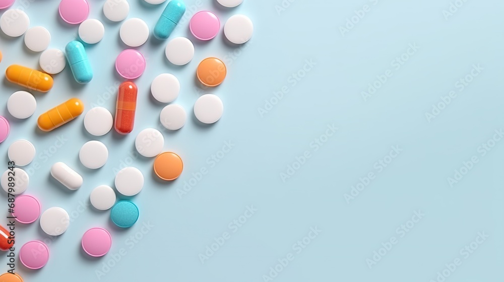 Medicine Tablets Antibiotic Pills Isolated on the Minimalist Background
Medicine Tablets Antibiotic Pills Isolated on the Minimalist Background