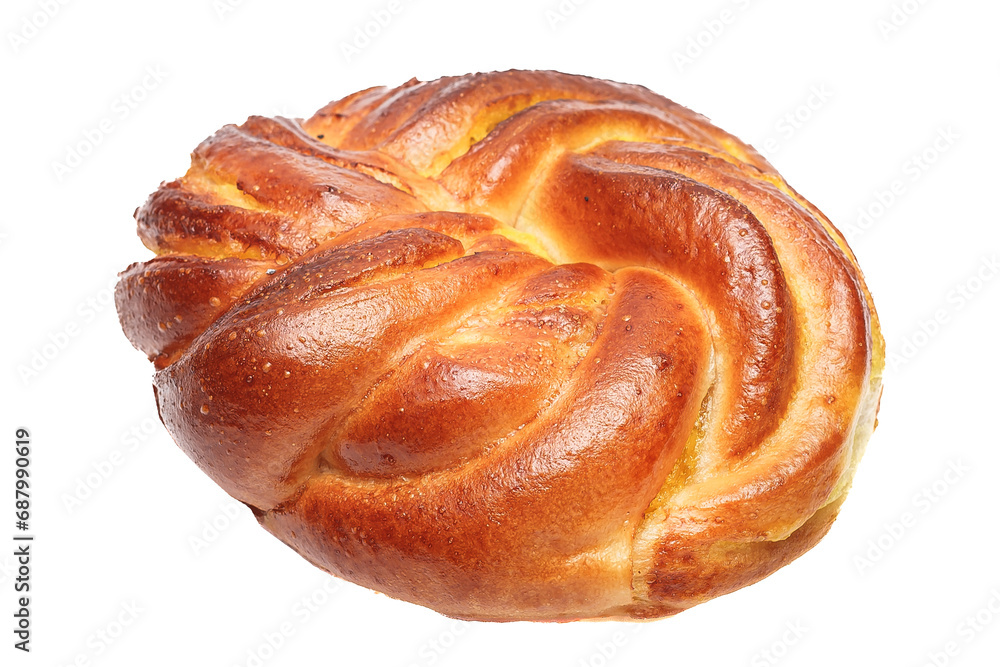 Fototapeta premium Bun pastry, bun, pastry isolated on white background